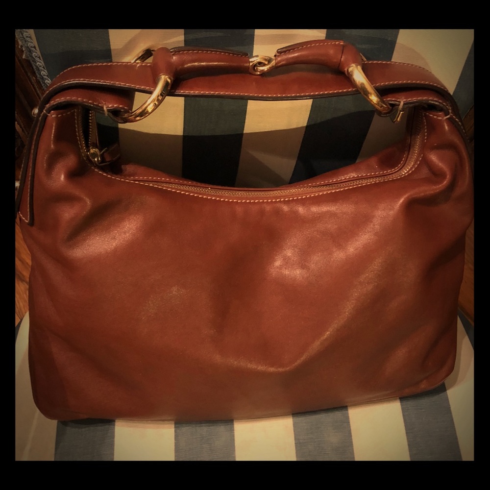 VINTAGE- GUCCI Horsebit Hobo Bag